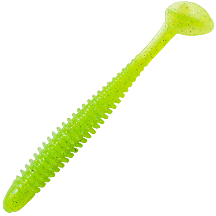 Noike Wobble Shad 4" Jigi 6kpl | #44 Chartreuse