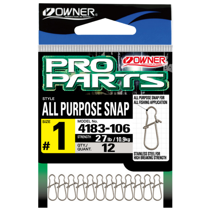 Owner All Purpose Snap viehelukko | 12kpl