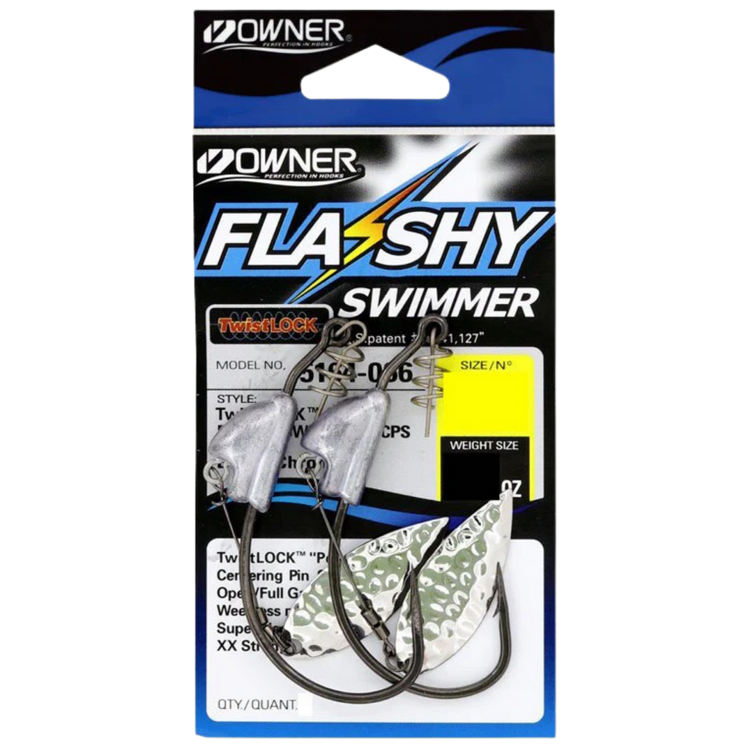 Owner Flashy Swimmer Beast Offset-koukku | 2kpl