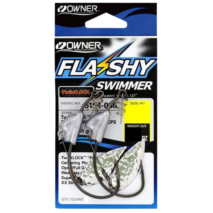 Owner Flashy Swimmer Beast Offset-koukku | 2kpl