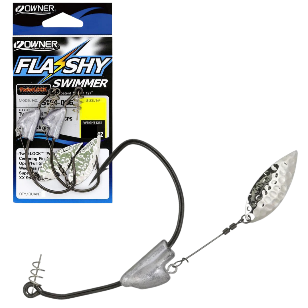 Owner Flashy Swimmer Beast Offset-koukku | 2kpl