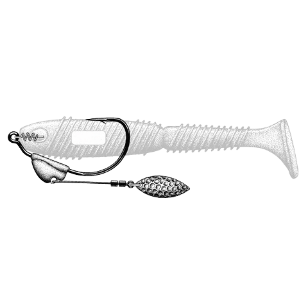 Owner Flashy Swimmer Beast Offset-koukku | 2kpl
