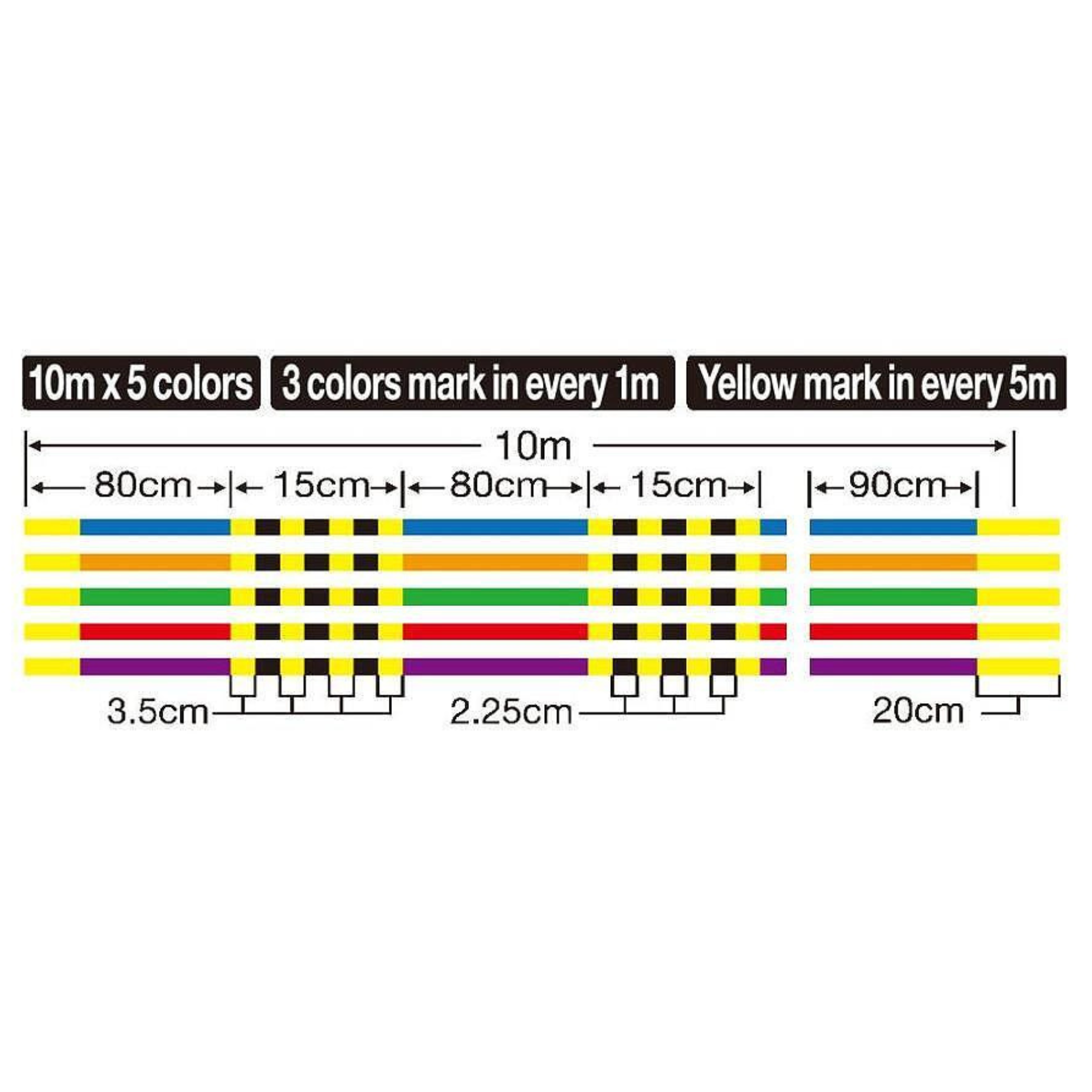 Owner Kizuna X8 Kuitusiima 150m | Multicolor