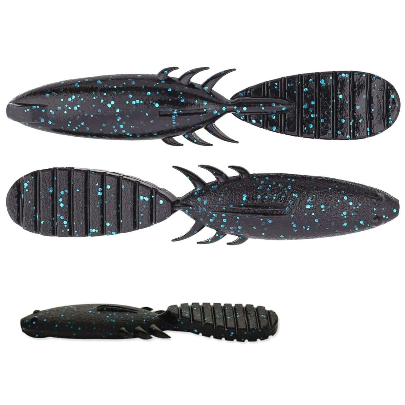 Keitech Paddlin' Beaver Jigi 3.5" 7kpl | Black Blue FLK