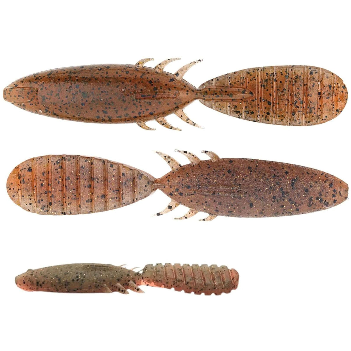 Keitech Paddlin&#39; Beaver Jigi 3.5&quot; 7kpl | Smoke Cinnamon Crawdad