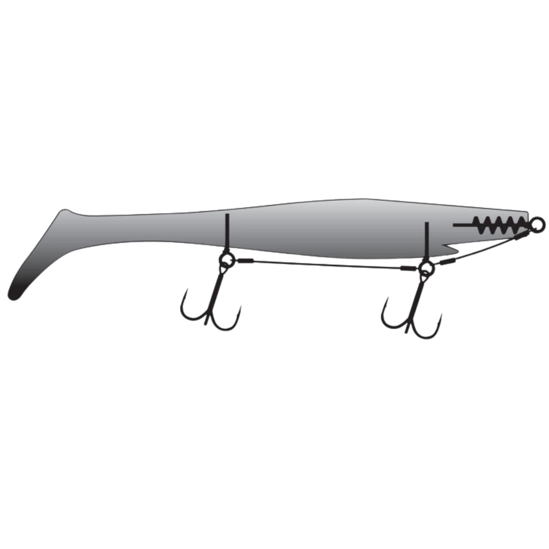 Strike Pro The Pig Shad Haukijigi 23cm 90g 1kpl | Royal Pearl