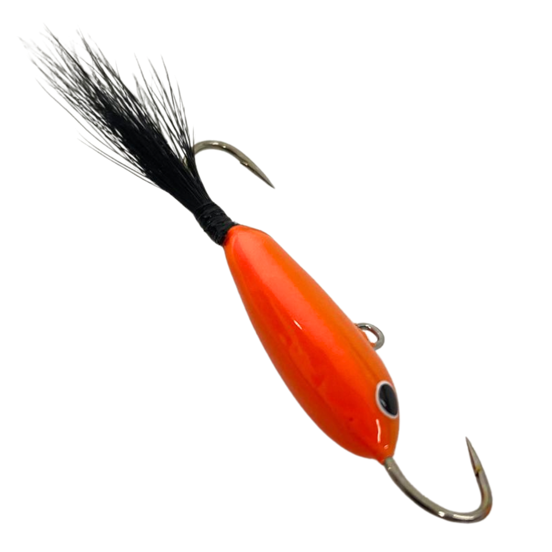 Pilkkipaja Nappula Karvapyrstö tasapaino 21mm 5g | Oranssi-Oranssi