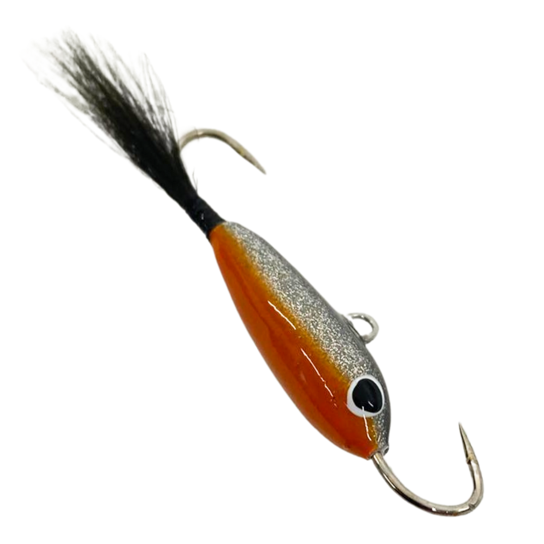 Pilkkipaja Nappula Karvapyrstö tasapaino 21mm 5g | Oranssimahainen hilemuikku