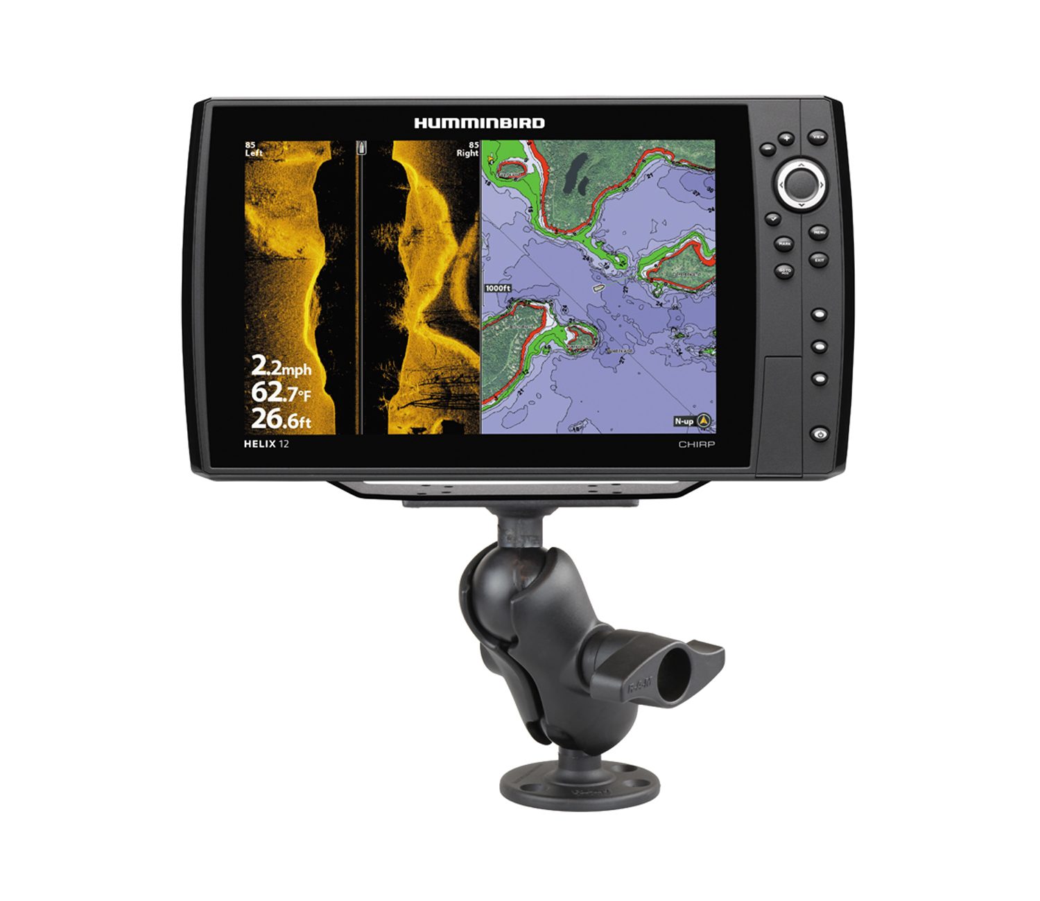 RAM Mounts Humminbird Kaikuluotainteline 12cm | 2.25" D-sarja