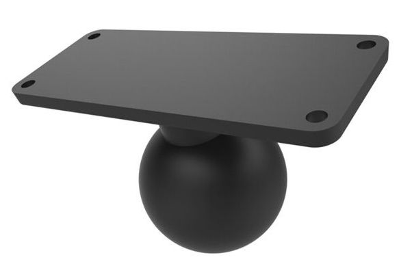 RAM Mounts Suorakulmainen pohjalevy + Pallokiinnike | D-sarja 2.25"