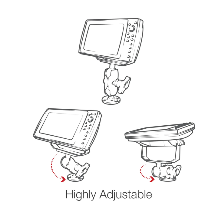 RAM Mounts Humminbird Kaikuluotainteline 12cm | D-sarja