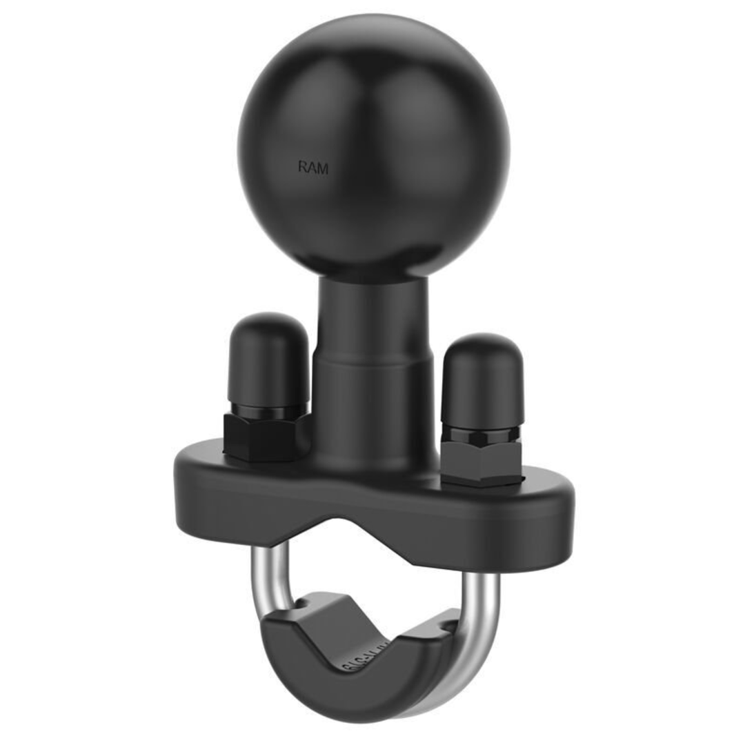 RAM Mounts putkikiinnike 0.5"-1" + pallokiinnike | C-sarja