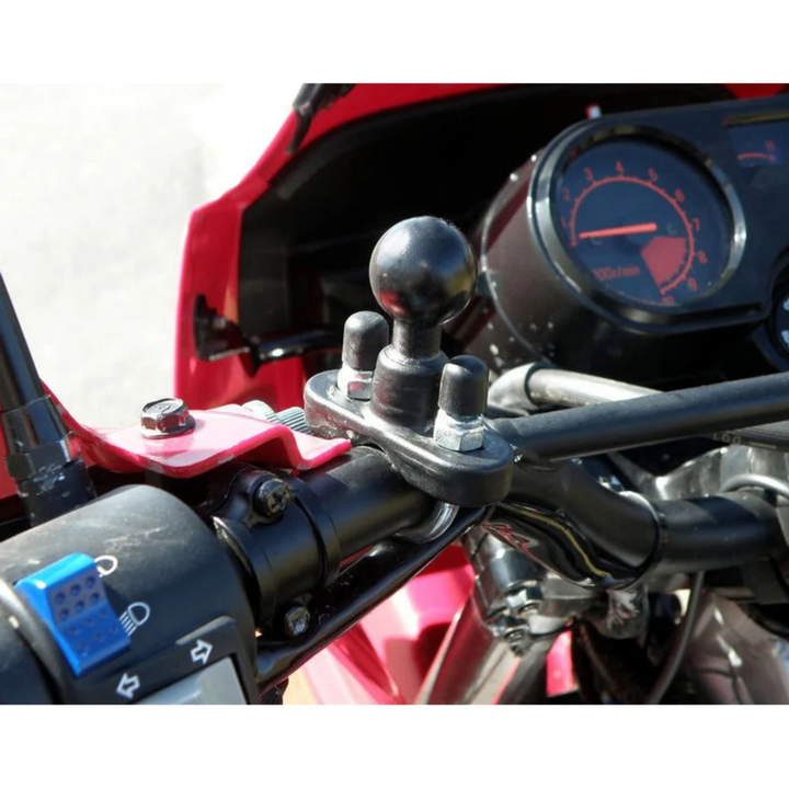 RAM Mounts putkikiinnike 0.5"-1" + pallokiinnike | B-sarja