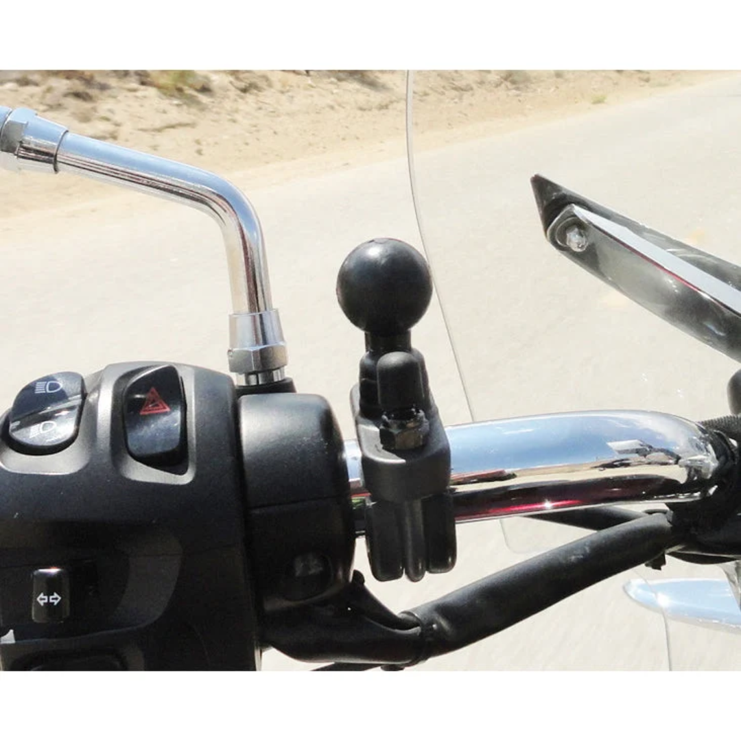 RAM Mounts putkikiinnike 0.5"-1" + pallokiinnike | B-sarja