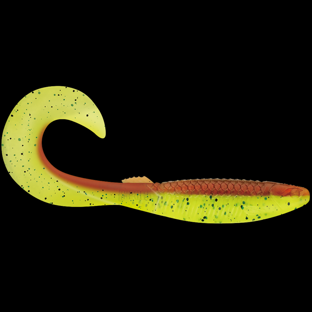 Rapala Crushcity The Curl Jigi 3" 4kpl | Motor Oil Chartreuse