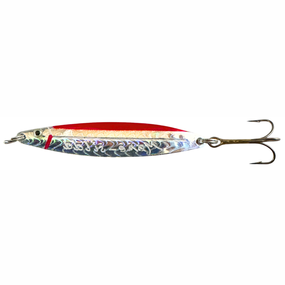 Remen Møresilda Holographic 75mm 18g Meritaimenlusikka | SILVER/RED