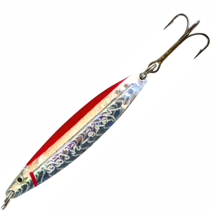 Remen Møresilda Holographic 75mm 18g Meritaimenlusikka | SILVER/RED