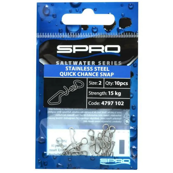 SPRO Quick Chance Snap Viehelukko 10kpl