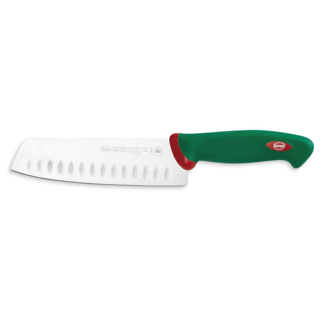 Sanelli Premana 18cm japanilainen kokkiveitsi urilla