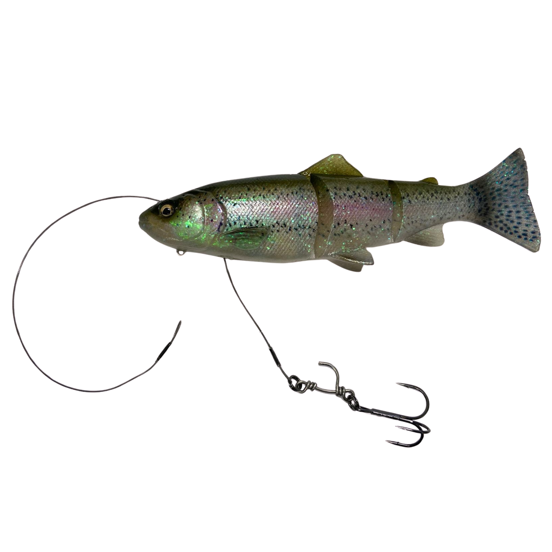 Savage Gear 3D LineThru Trout Haukijigi 15cm 40g Medium Sink | Clear Rainbow Trout