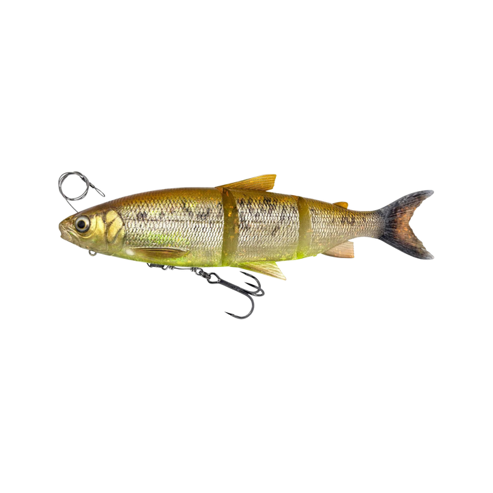 Savage Gear 3D Line Thru Whitefish Haukijigi 17cm 53g | Brown Chartreuse