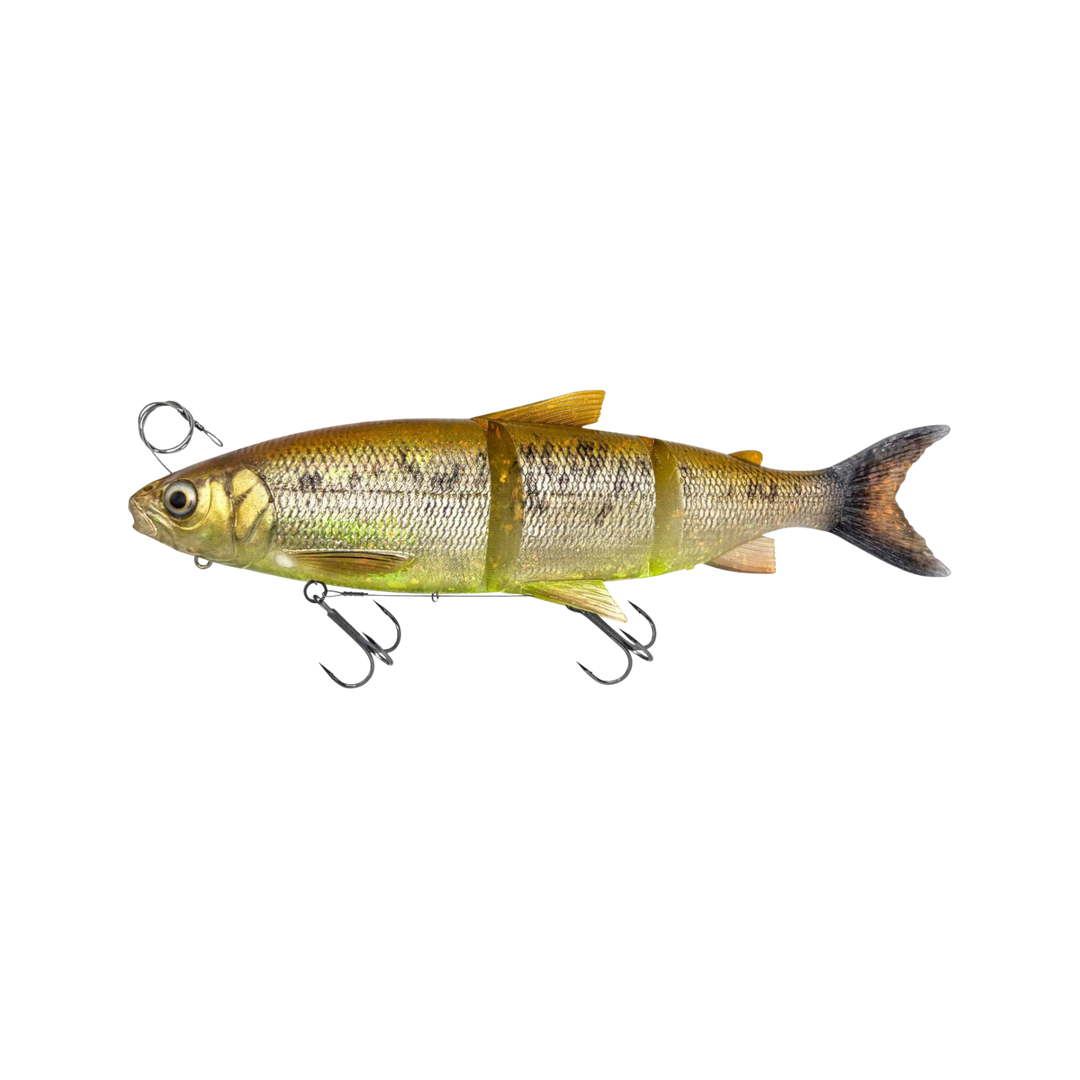 Savage Gear 3D Line Thru Whitefish Haukijigi 22cm 107g | Brown Chartreuse