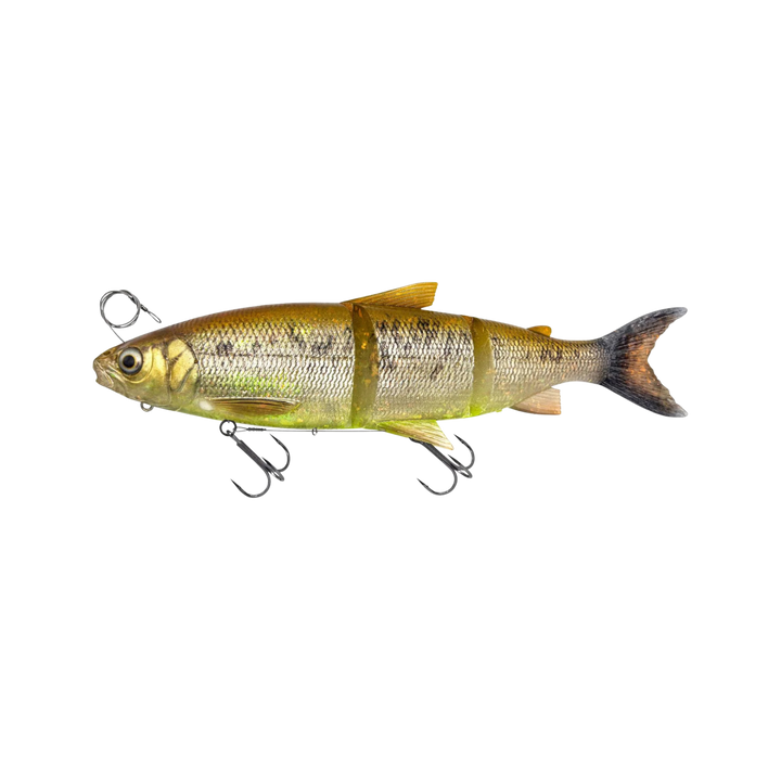 Savage Gear 3D Line Thru Whitefish Haukijigi 22cm 107g | Brown Chartreuse