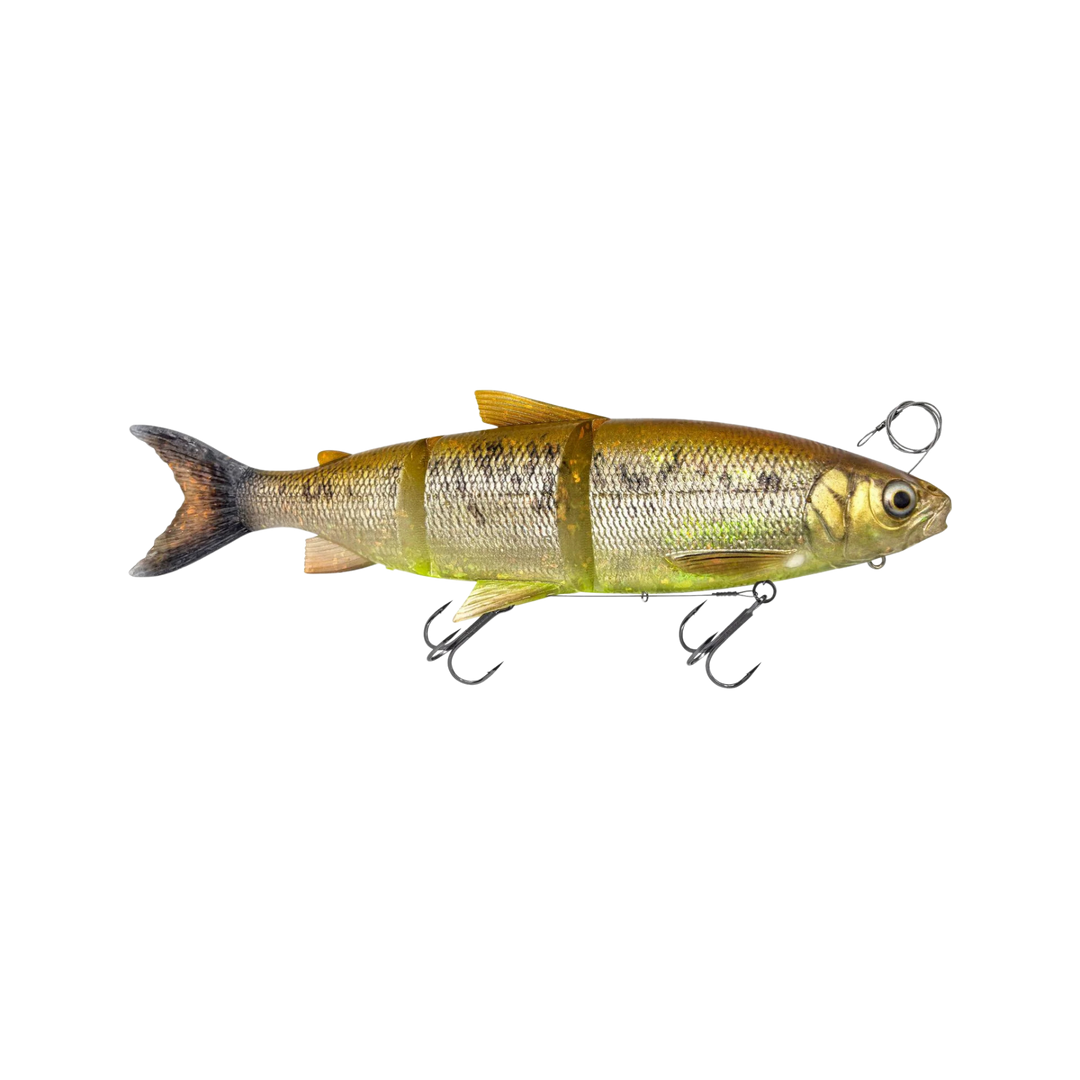 Savage Gear 3D Line Thru Whitefish Haukijigi 22cm 107g | Brown Chartreuse