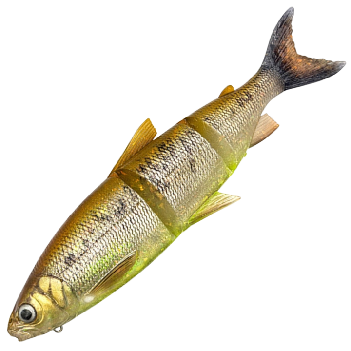 Savage Gear 3D Line Thru Whitefish Haukijigi 36cm 478g | Brown Chartreuse