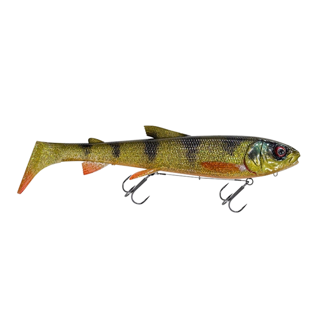 Savage Gear 3D Line Thru Whitefish Shad Haukijigi 38cm 450g | Glitter Perch