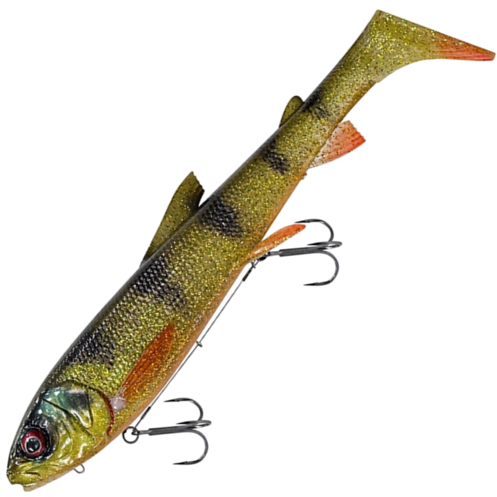 Savage Gear 3D Line Thru Whitefish Shad Haukijigi 38cm 450g | Glitter Perch