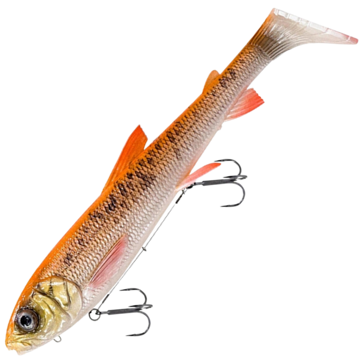 Savage Gear 3D Line Thru Whitefish Shad Haukijigi 38cm 450g | Golden Albino