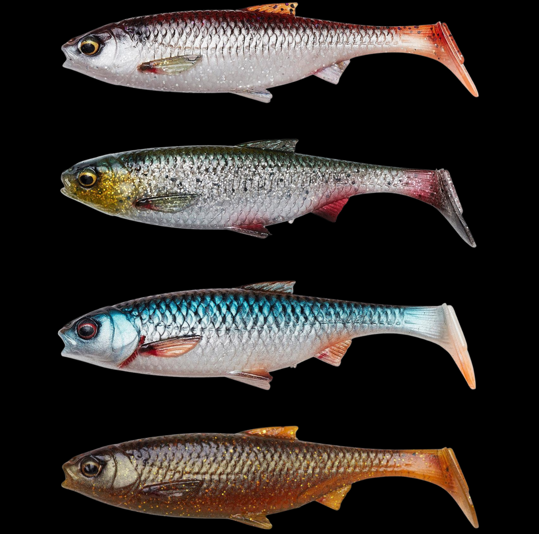 Savage Gear 3D River Roach 8cm 5g Jigi 4kpl | Clear Water Mix