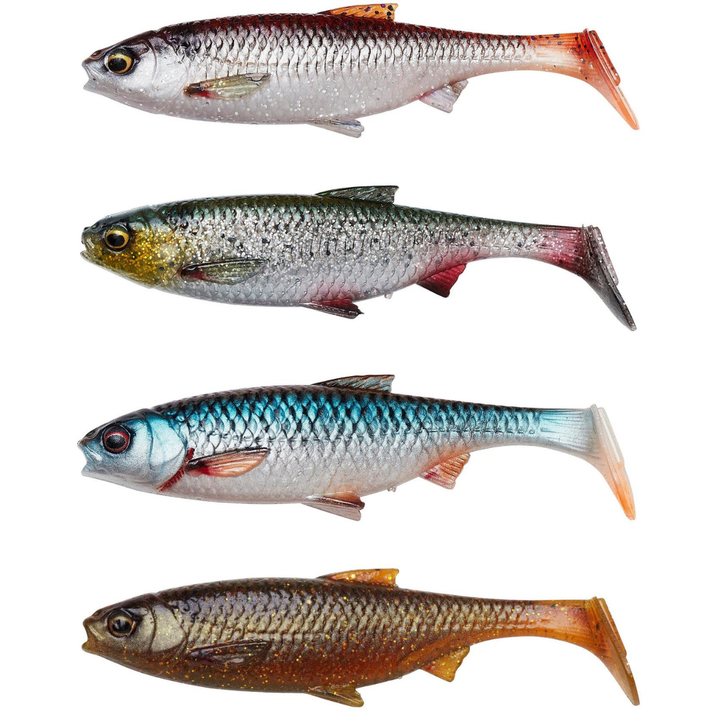 Savage Gear 3D River Roach 8cm 5g Jigi 4kpl | Clear Water Mix