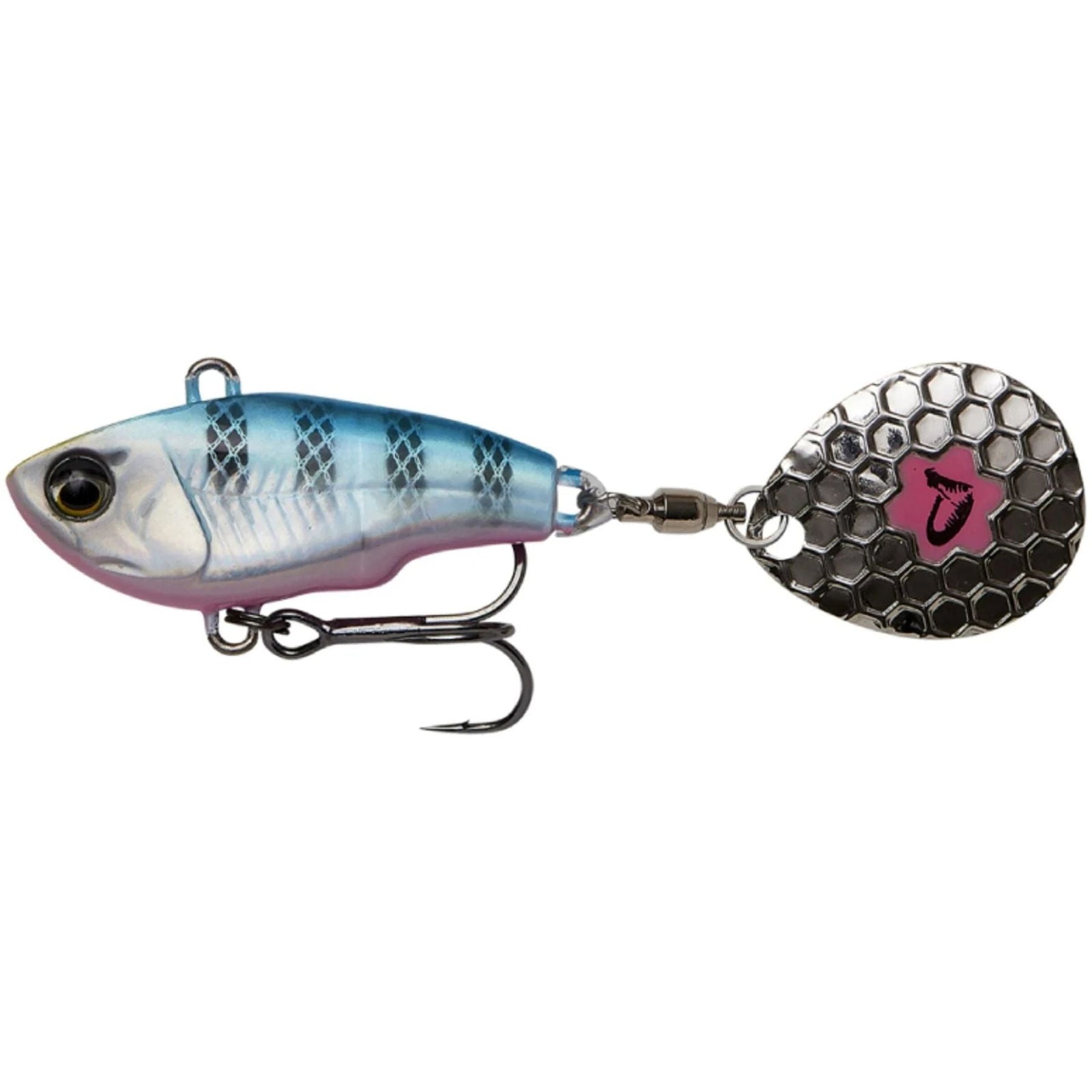Savage Gear Fat Tail Spin 5.5cm 9g | Blue Silver Pink
