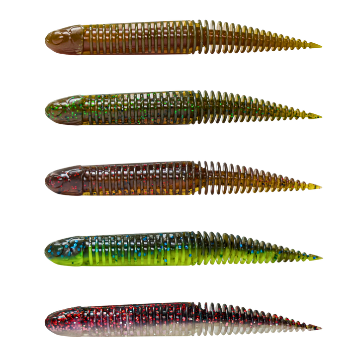 Savage Gear Ned Dragon Tail Slug 8,8cm 4g Jigi 5kpl | Clear Water Mix