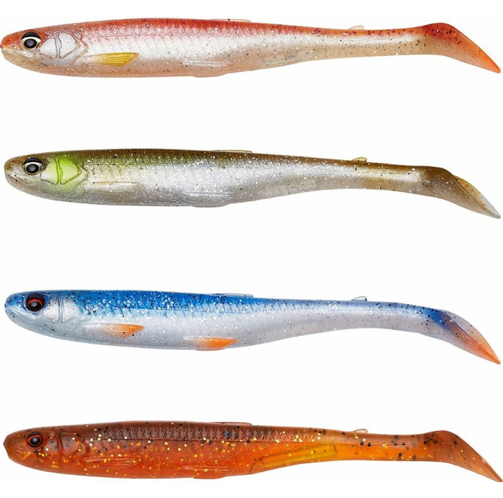 Savage Gear Slender Scoop Shad Jigi 9cm 4kpl | Clear Water Mix