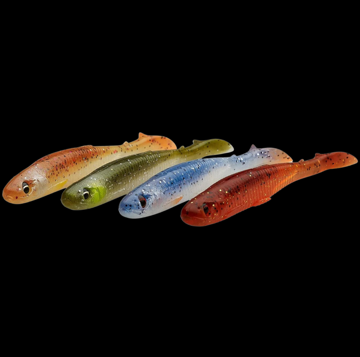 Savage Gear Slender Scoop Shad Jigi 9cm 4kpl | Clear Water Mix