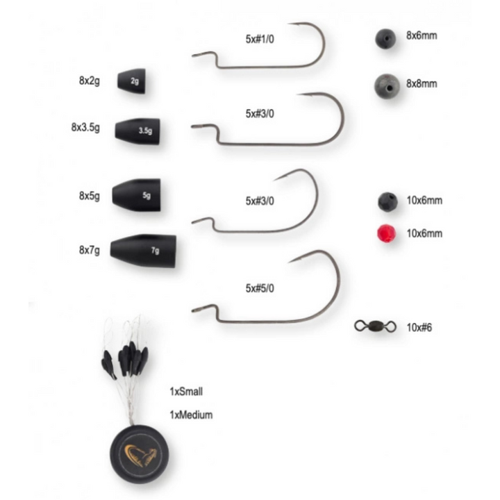 Savage Gear Texas & Carolina rigaussetti | 100kpl