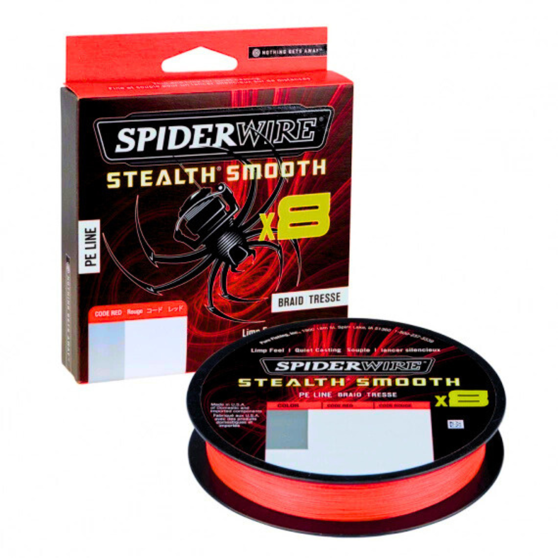 Spiderwire Stealth Smooth 8 Kuitusiima 150m | Punainen