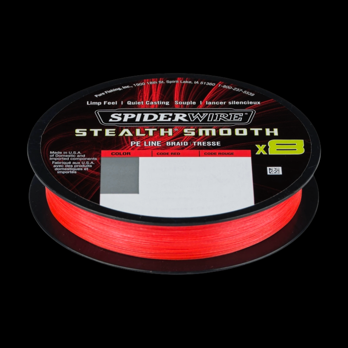 Spiderwire Stealth Smooth 8 Kuitusiima 150m | Punainen