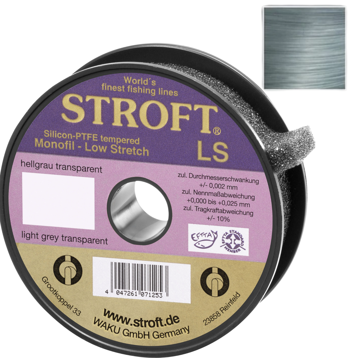 Stroft LS Monofiilisiima 25m | Vaaleanharmaa - kirkas