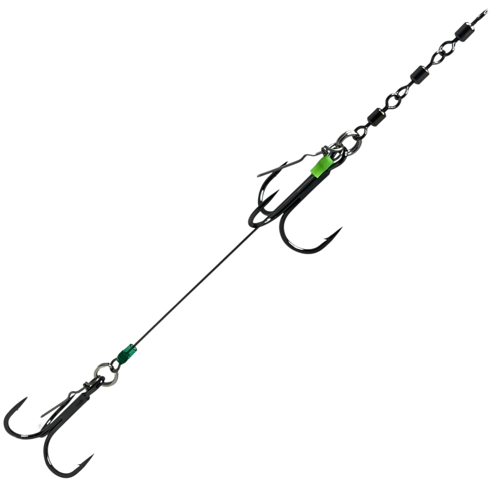 JK-Rig Tuplakoukku-Rigi 12cm | 4/0 Jousiteräs