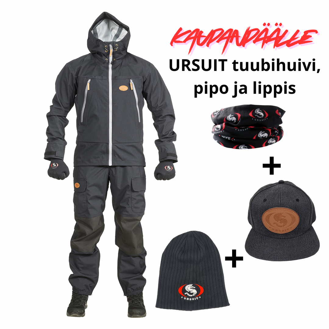 VENEMESSUTARJOUS! Ursuit Märket kuoriasu + pipo + tuubihuivi + lippis