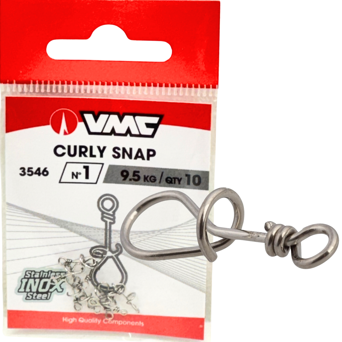 VMC 3546BN Curly Snap Viehelukko 10kpl
