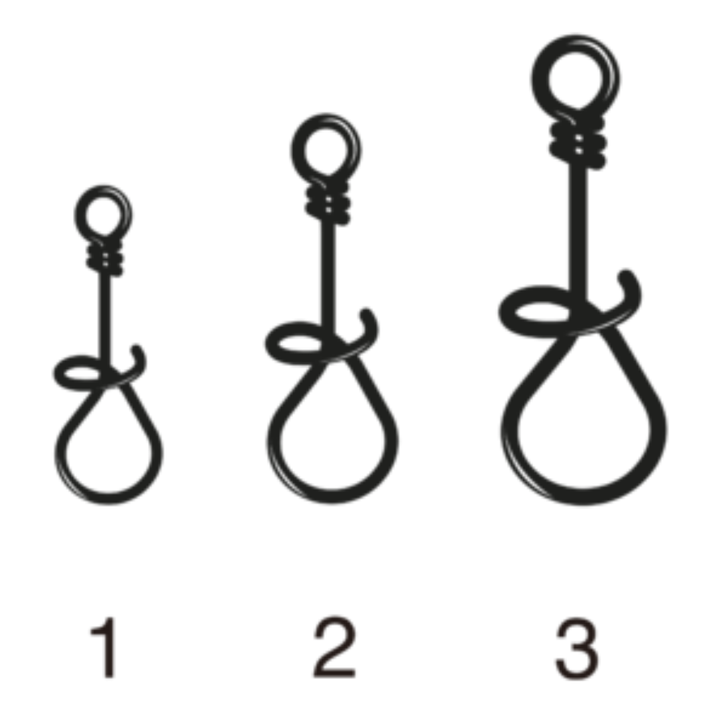 VMC 3546BN Curly Snap Viehelukko 10kpl