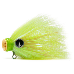 VMC Baby Mustache Shallow Haukiviehe 14g | Chartreuse UV