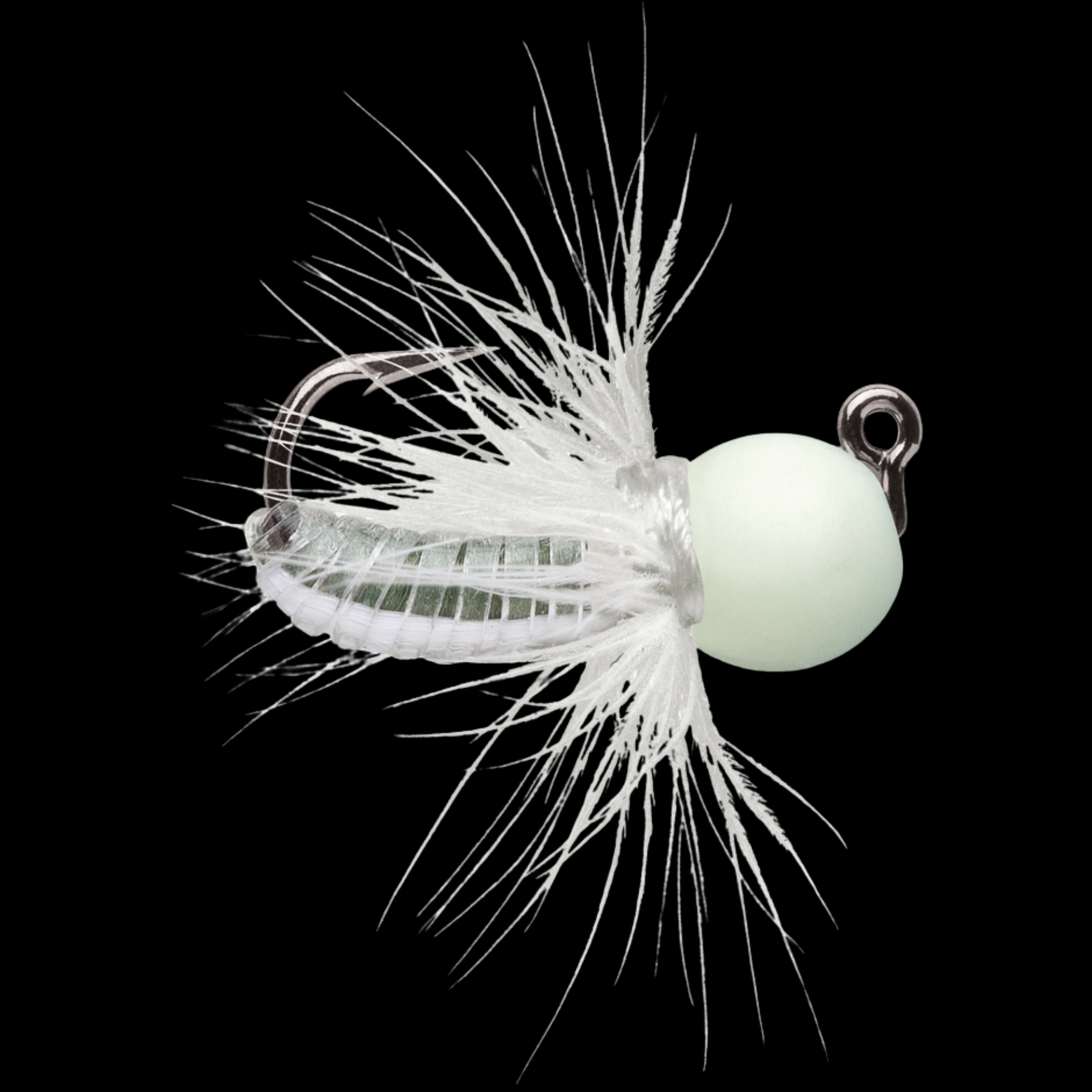 VMC Tungsten Fly Jig perho-morri 1,8g | Glow White