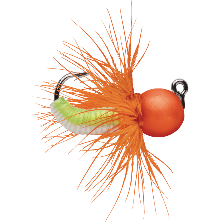 VMC Tungsten Fly Jig perho-morri 1,8g | Orange Chartreuse Glow