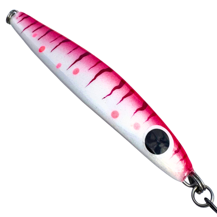 Vajokki LAIHIS Meritaimenviehe 17g 100mm | Pinkkitäplä 218